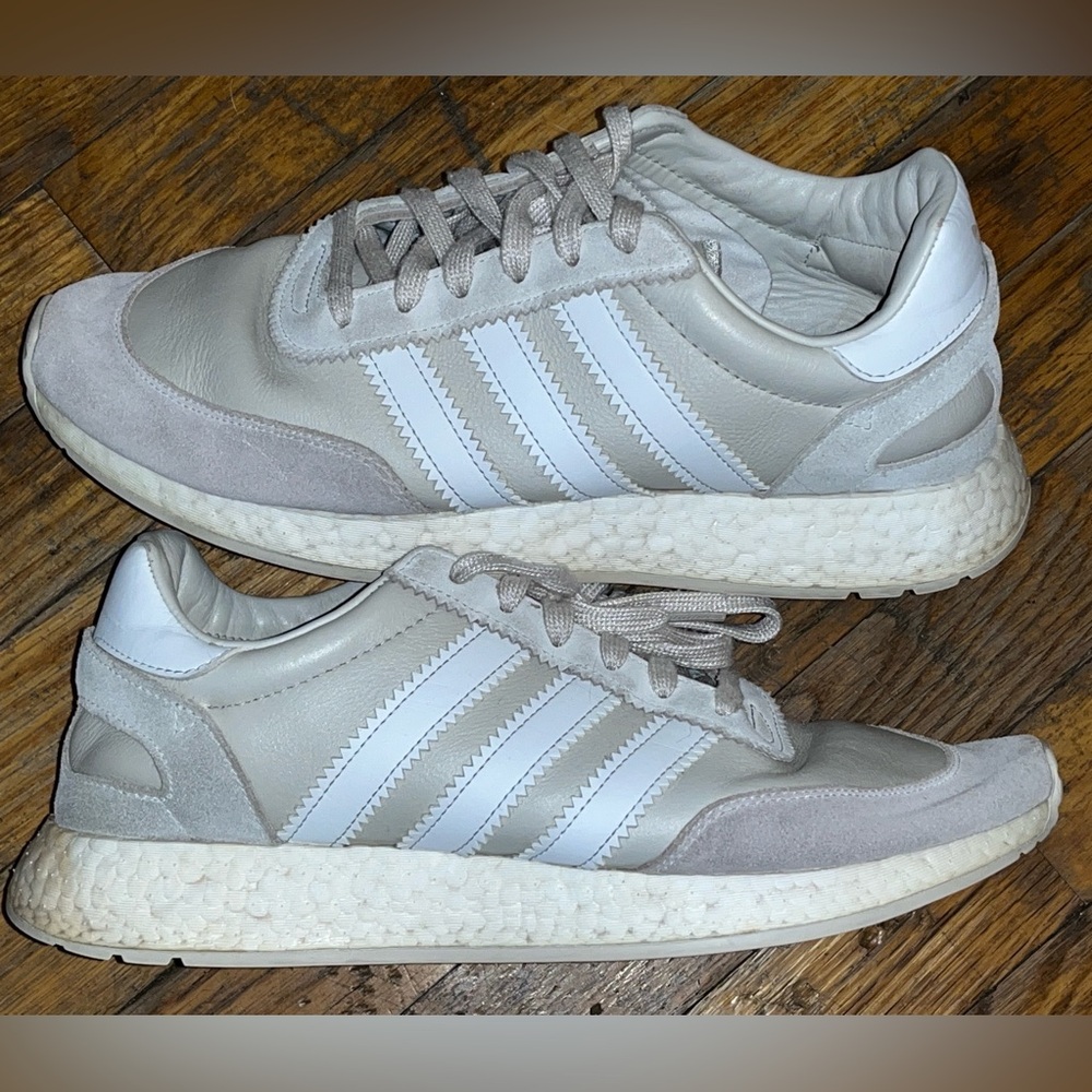 adidas Originals I-5923 BD7799 white/gray leather/suede Sneakers Shoes 10.5